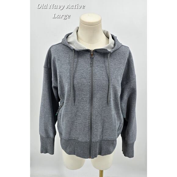 Old Navy Active Dynamic Fleece Zip-Up Hoodie — Women’s Large - Picture 1 of 5